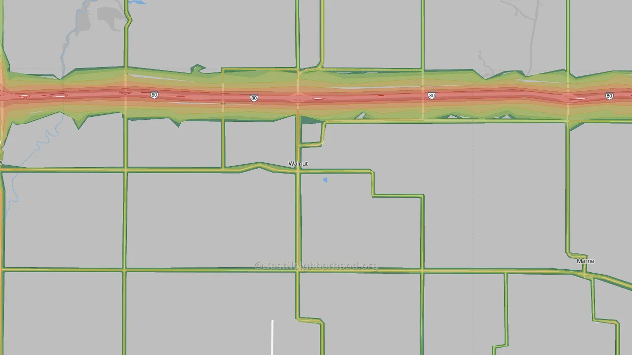 51577, IA Map of Noise Levels in 51577