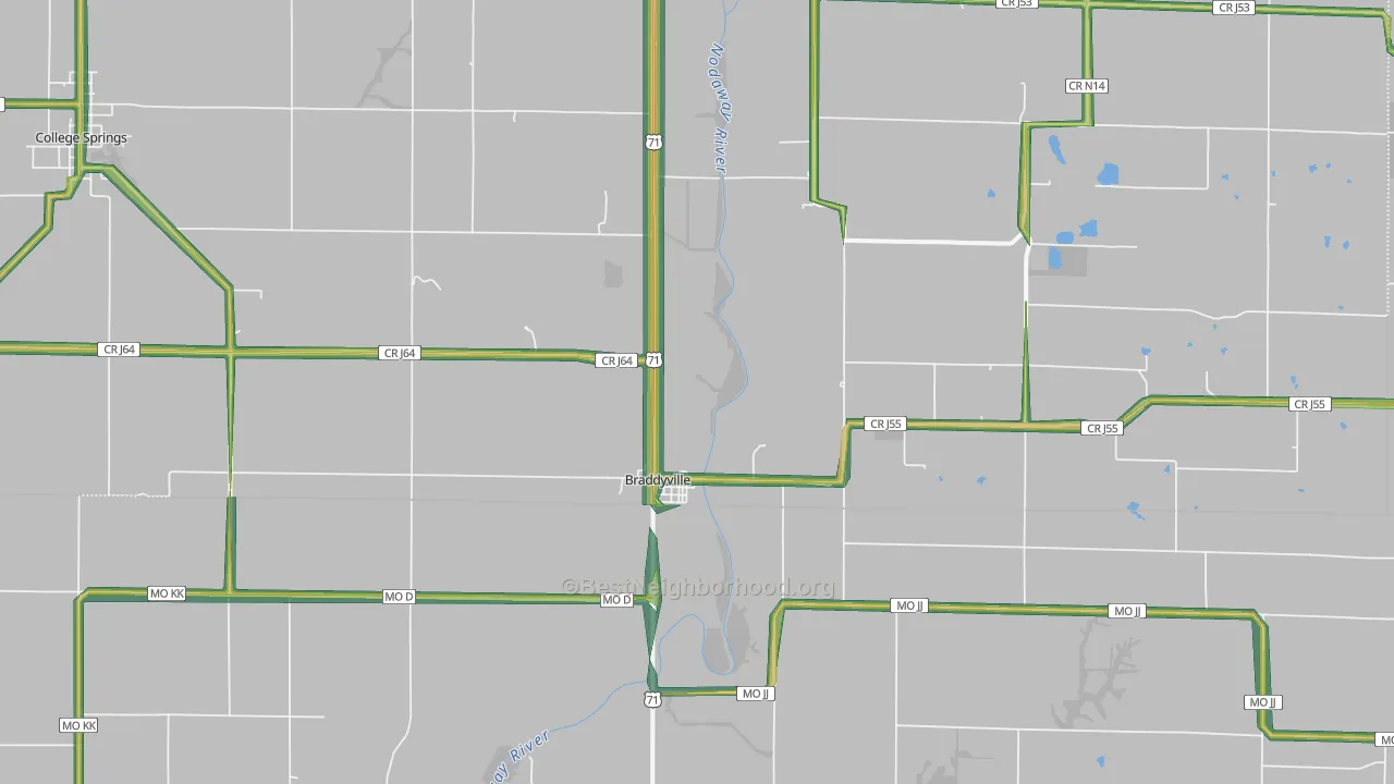 51631, IA Map of Noise Levels in 51631