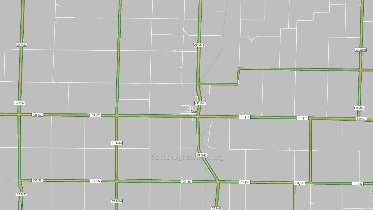 51636, IA Map of Noise Levels in 51636