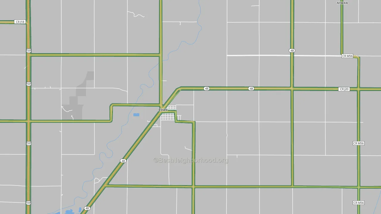 51638, IA Map of Noise Levels in 51638