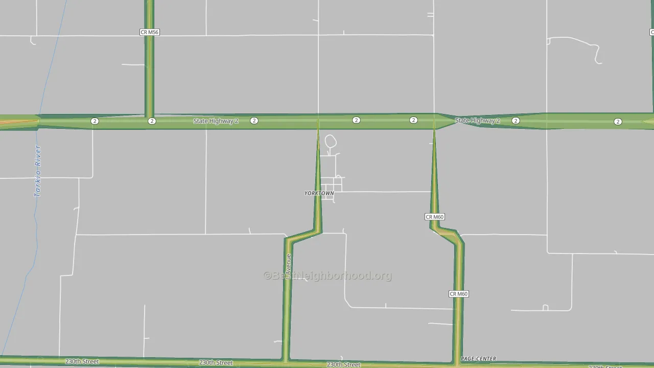 51656, IA Map of Noise Levels in 51656