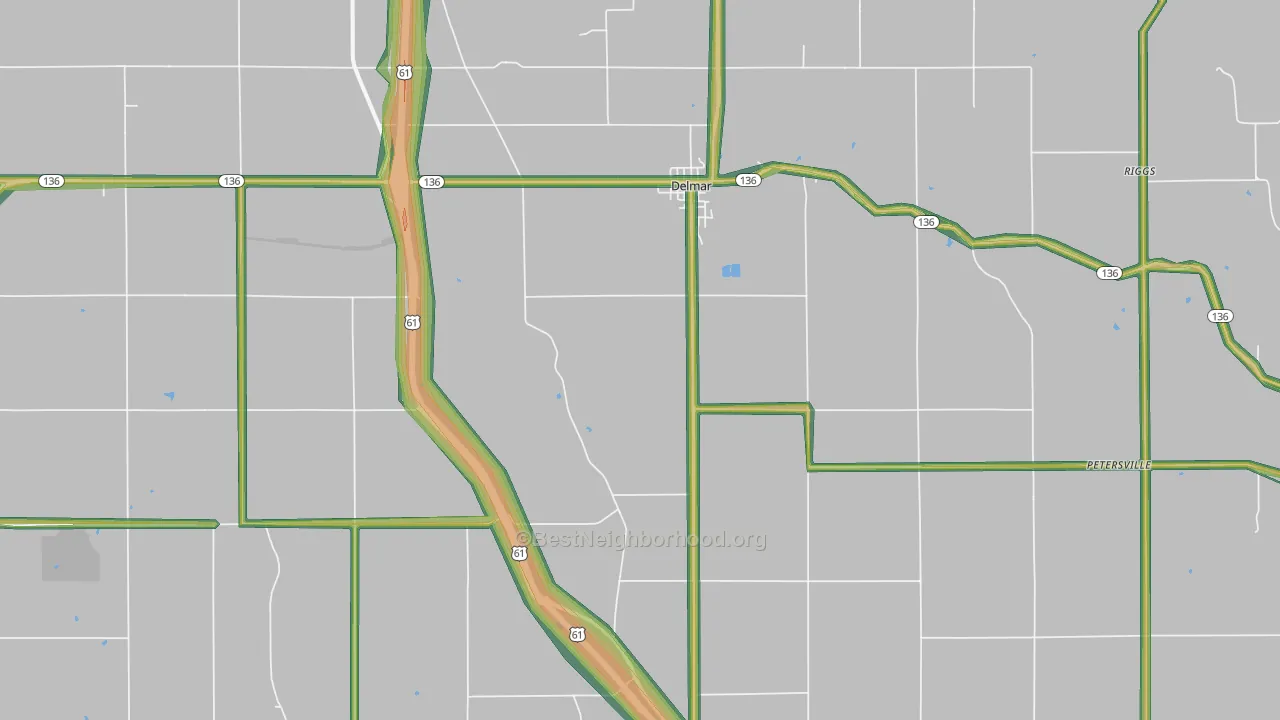 52037, IA Map of Noise Levels in 52037