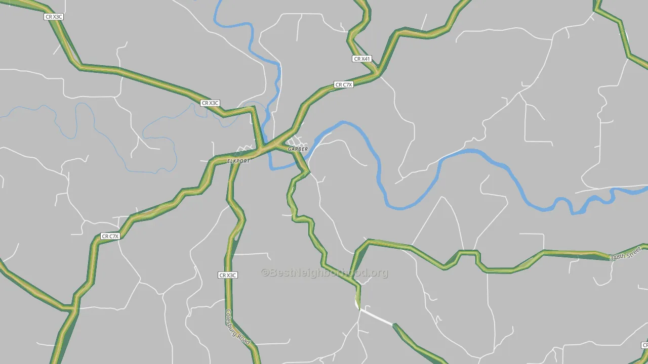 52048, IA Map of Noise Levels in 52048