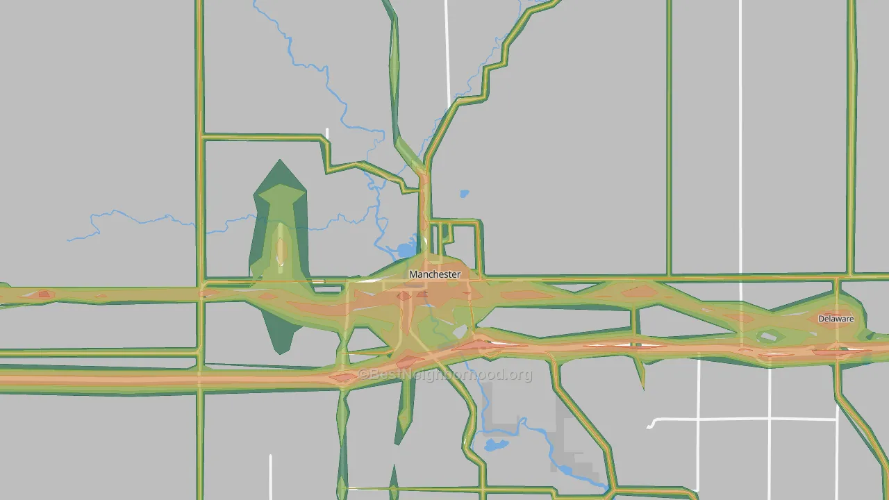 52057, IA Map of Noise Levels in 52057