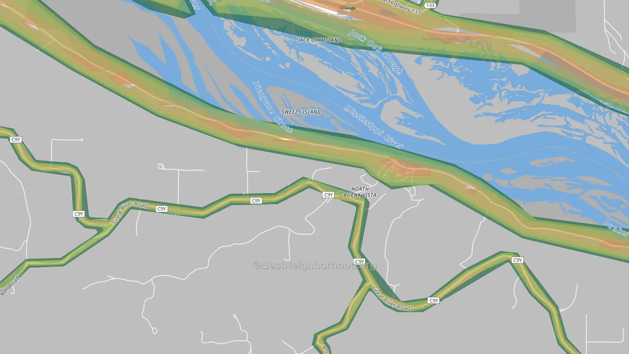 52066, IA Map of Noise Levels in 52066