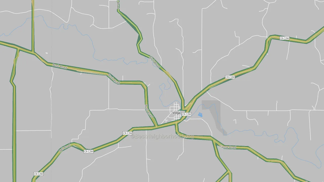 52077, IA Map of Noise Levels in 52077