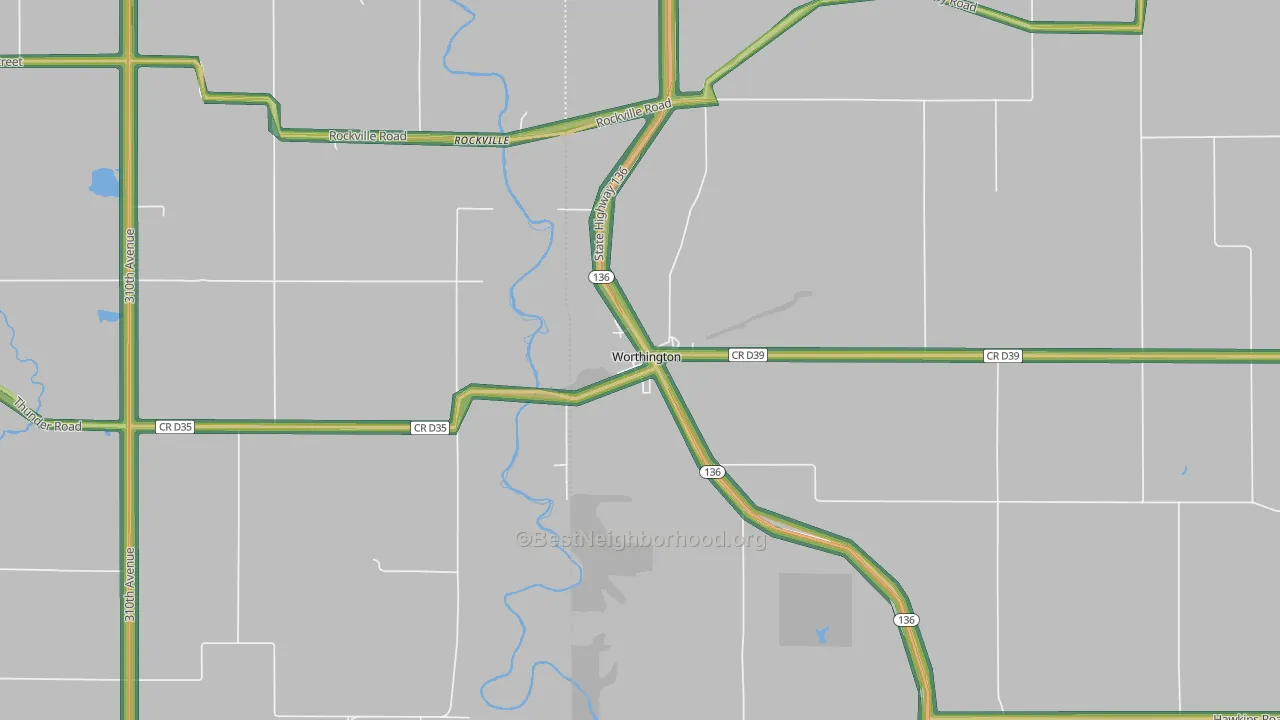 52078, IA Map of Noise Levels in 52078