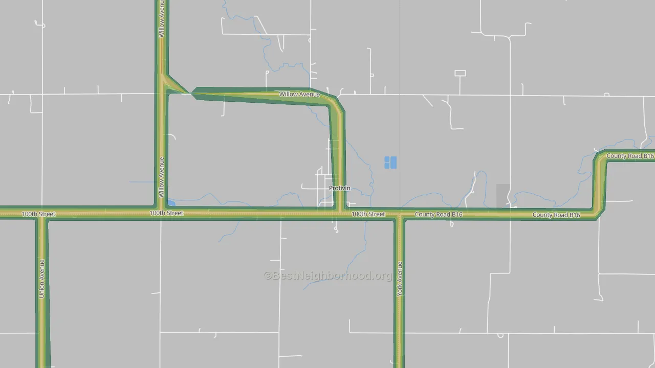 52163, IA Map of Noise Levels in 52163