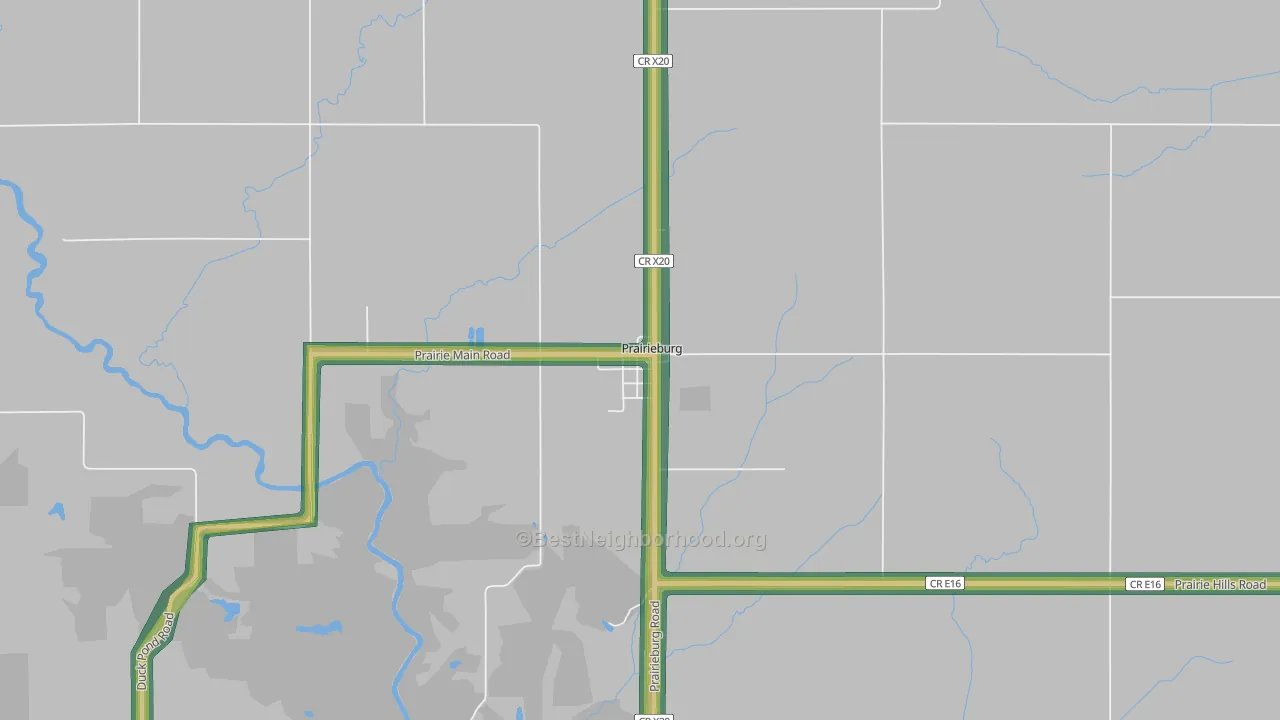 52219, IA Map of Noise Levels in 52219