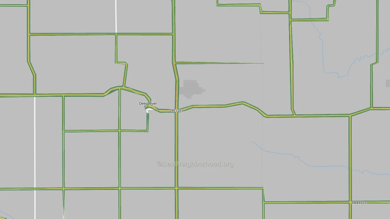 52222, IA Map of Noise Levels in 52222