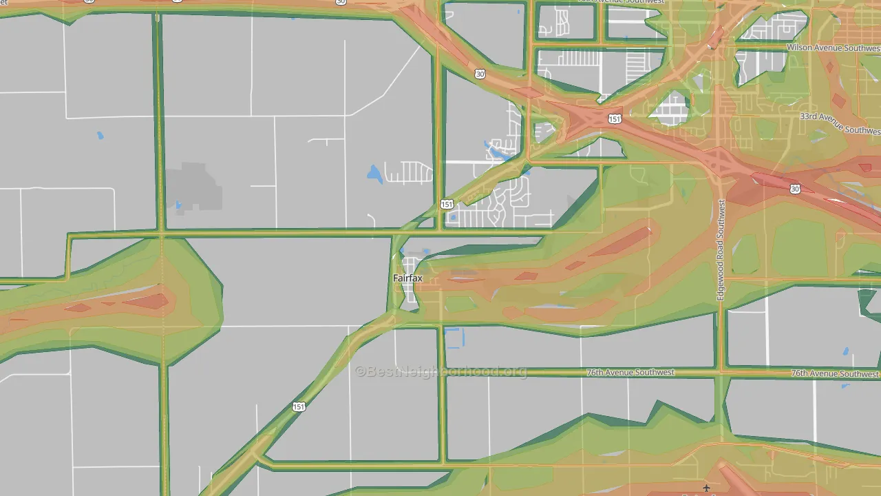 52228, IA Map of Noise Levels in 52228