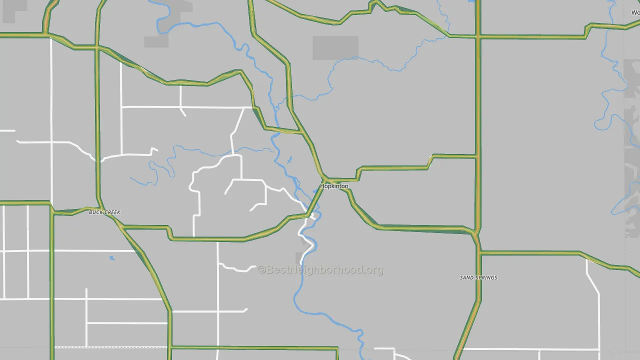 52237, IA Map of Noise Levels in 52237