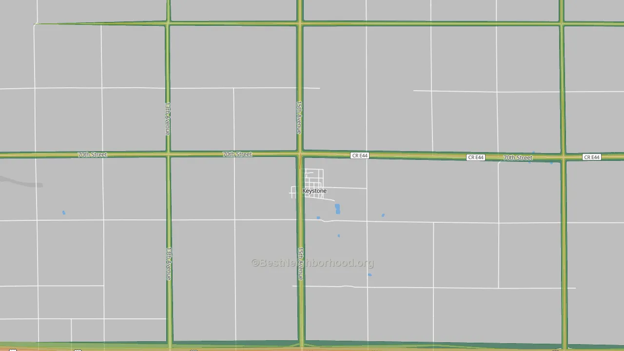 52249, IA Map of Noise Levels in 52249