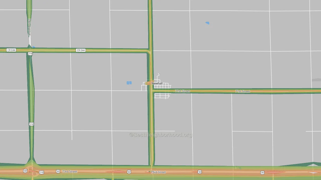 52315, IA Map of Noise Levels in 52315
