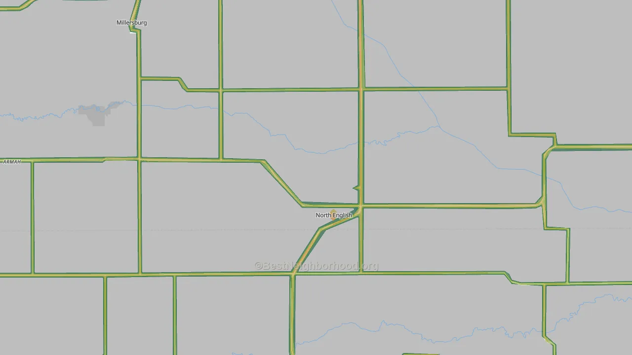 52316, IA Map of Noise Levels in 52316