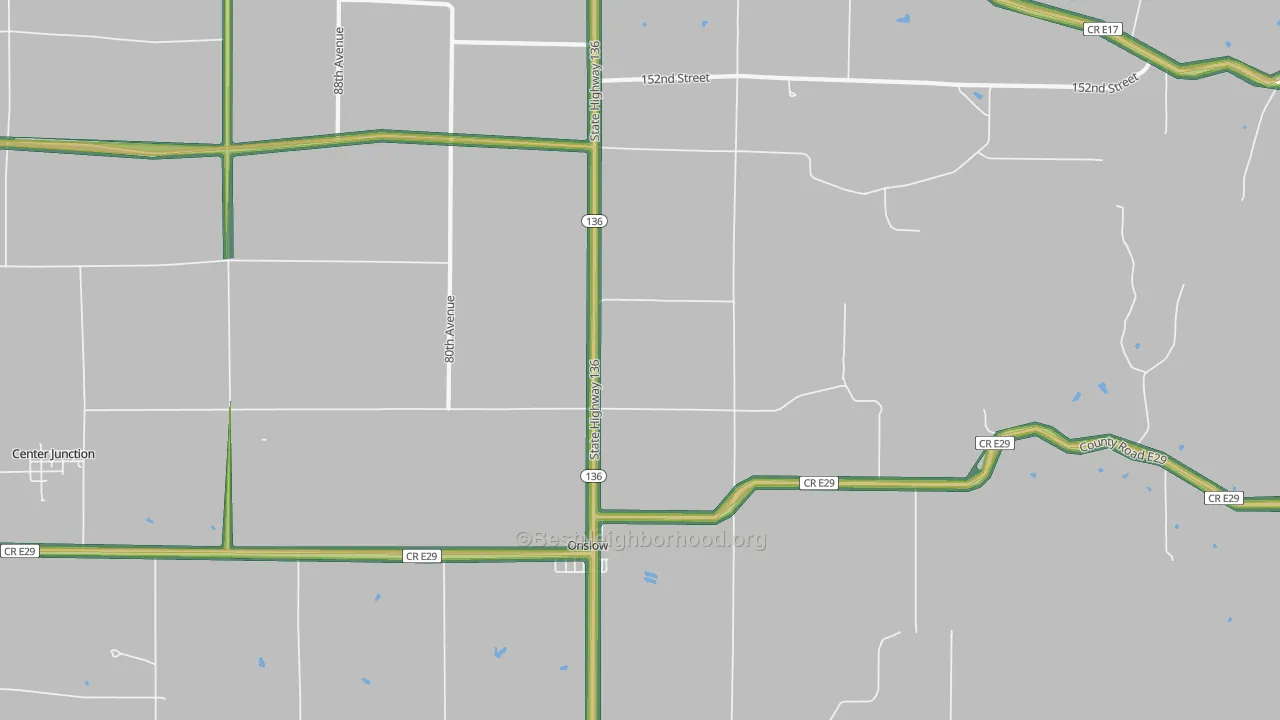52321, IA Map of Noise Levels in 52321
