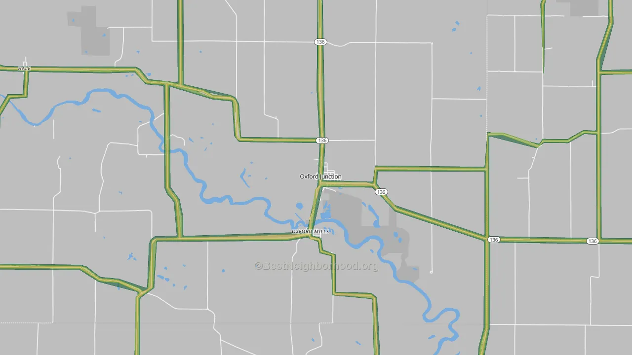52323, IA Map of Noise Levels in 52323