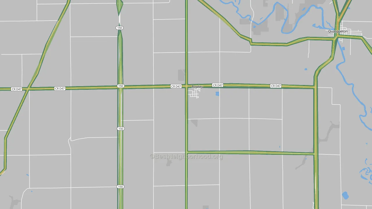 52329, IA Map of Noise Levels in 52329