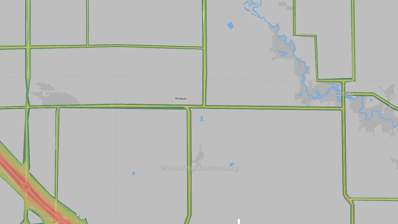 52352, IA Map of Noise Levels in 52352