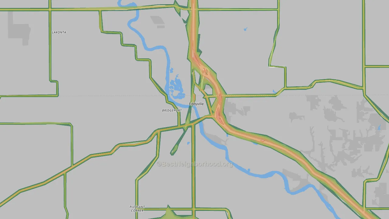 52553, IA Map of Noise Levels in 52553