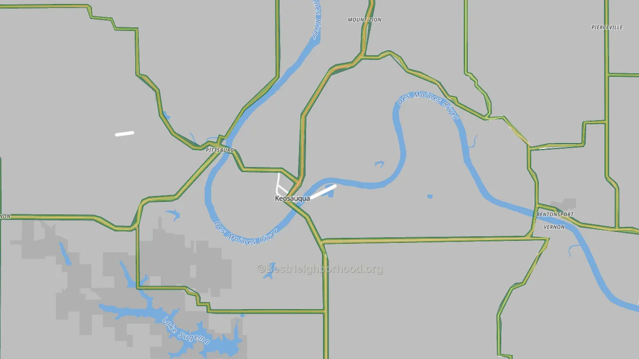 52565, IA Map of Noise Levels in 52565