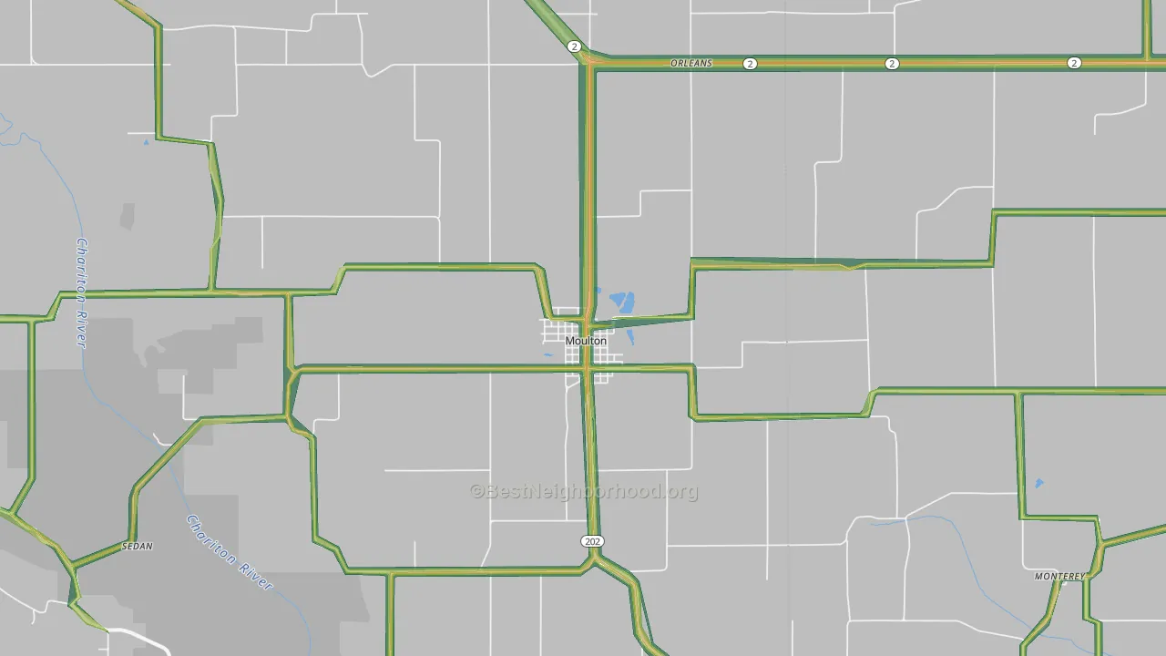52572, IA Map of Noise Levels in 52572