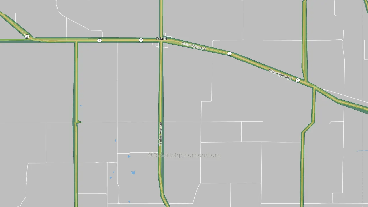 52584, IA Map of Noise Levels in 52584