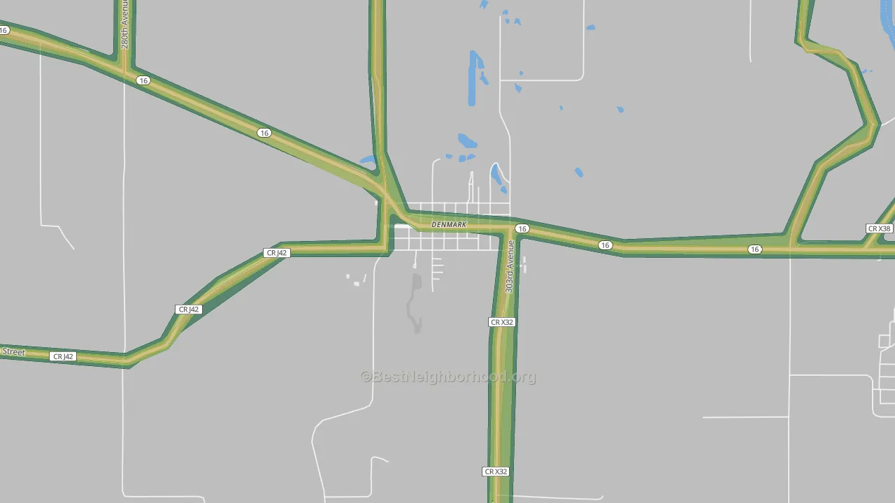 52624, IA Map of Noise Levels in 52624