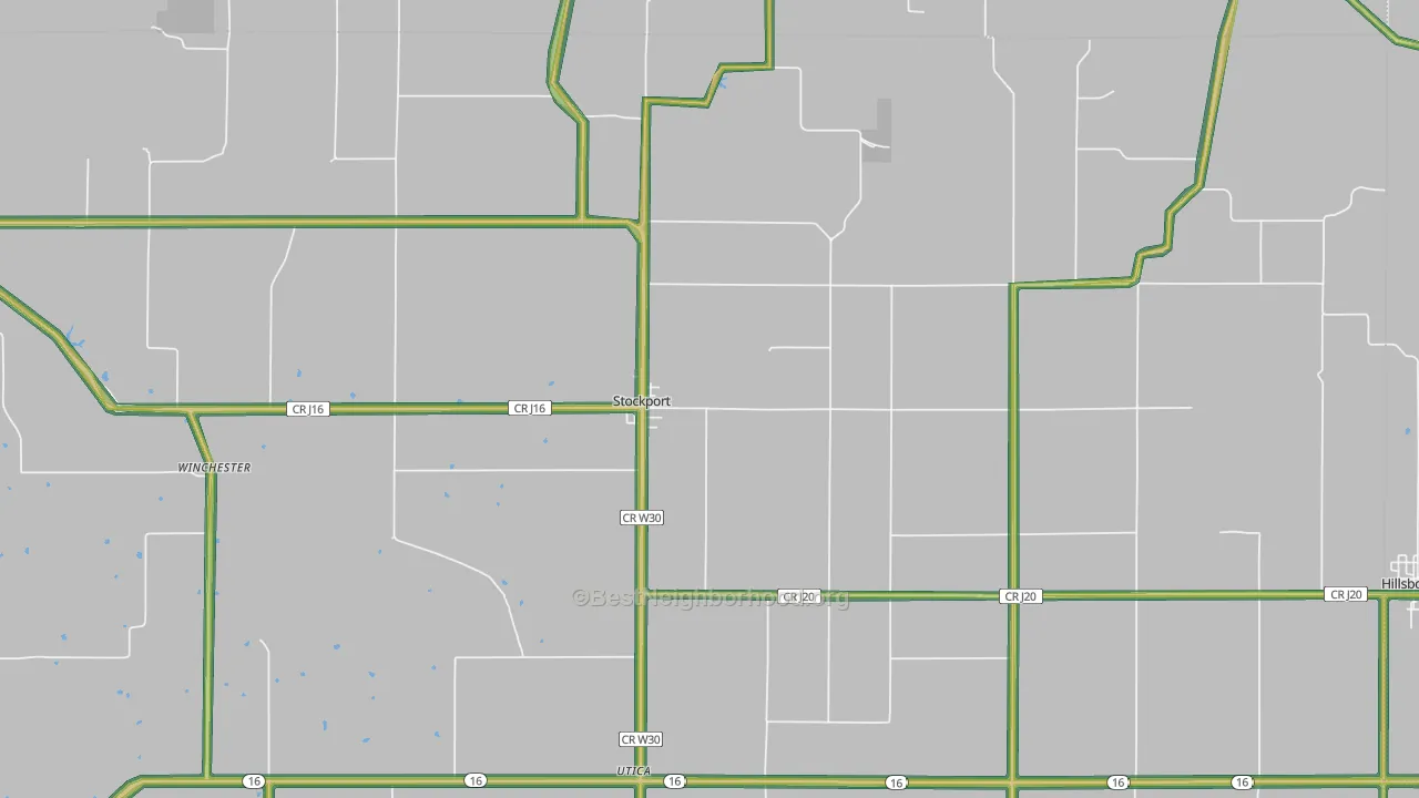 52651, IA Map of Noise Levels in 52651