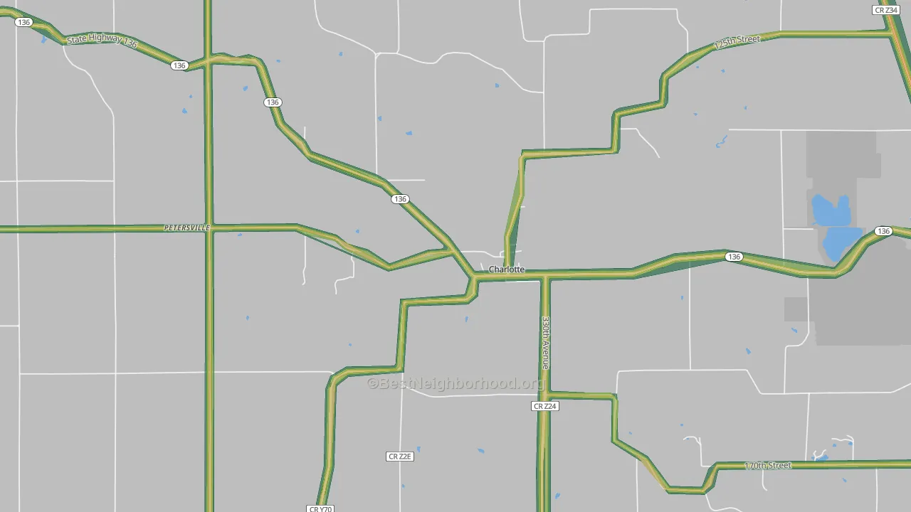 52731, IA Map of Noise Levels in 52731