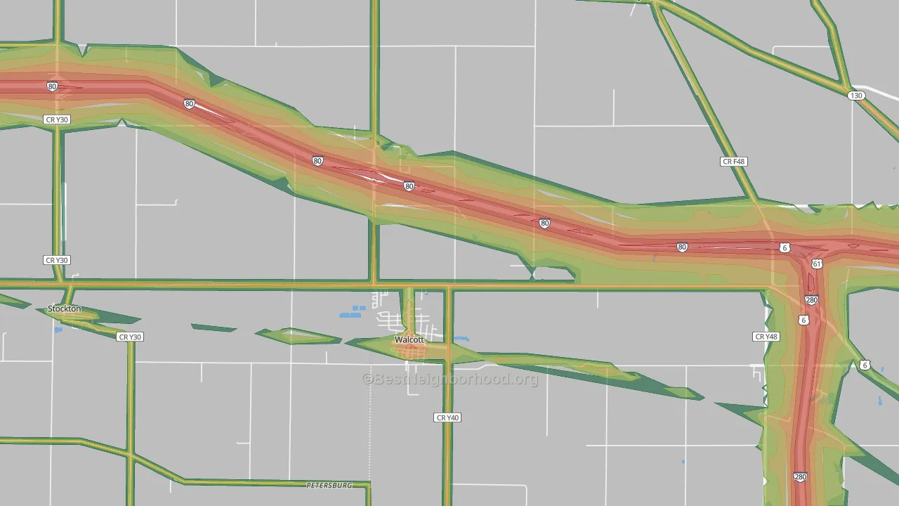 52773, IA Map of Noise Levels in 52773