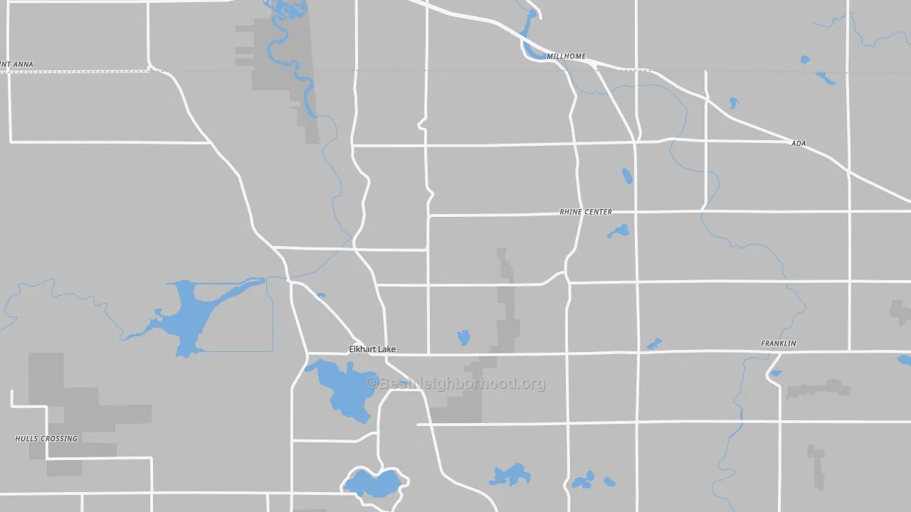 53020, WI Map of Noise Levels in 53020