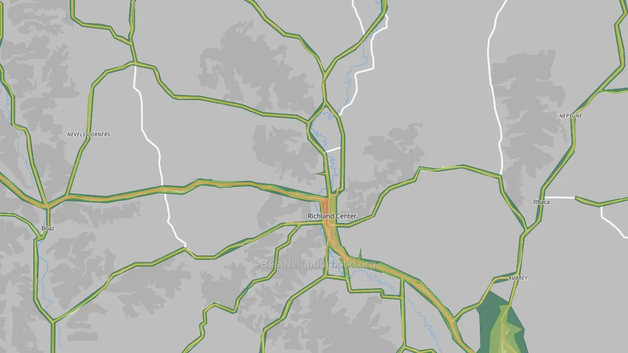 53581, WI Map of Noise Levels in 53581