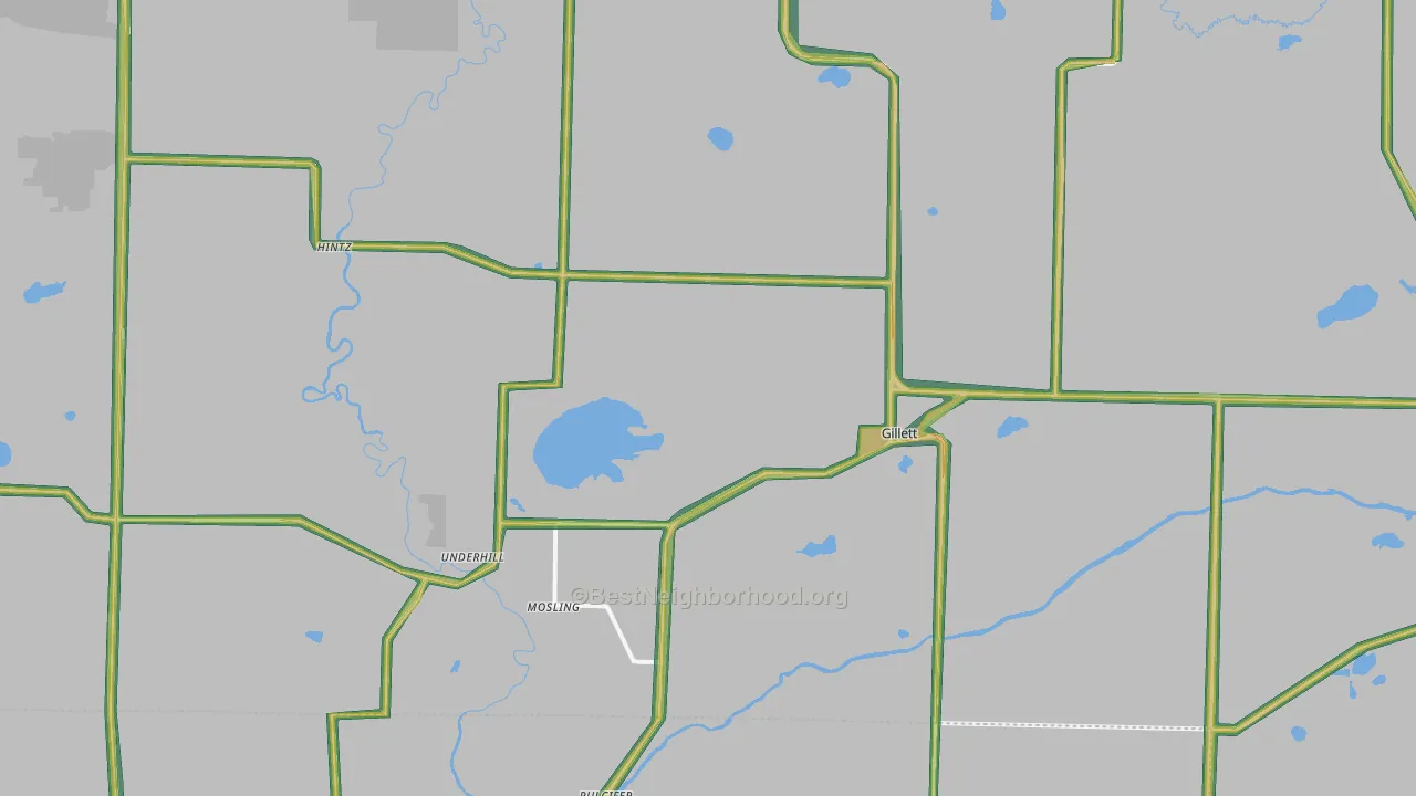 54124, WI Map of Noise Levels in 54124