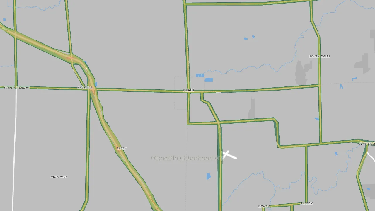 54162, WI Map of Noise Levels in 54162