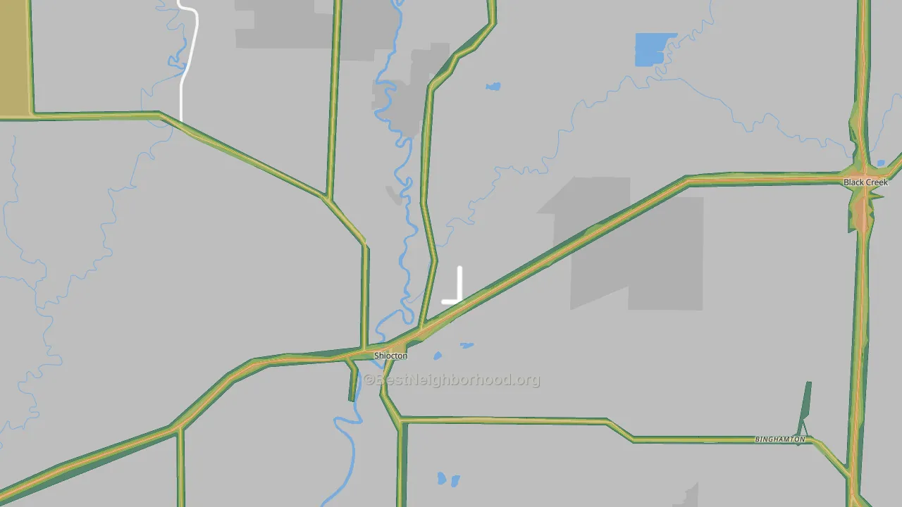 54170, WI Map of Noise Levels in 54170