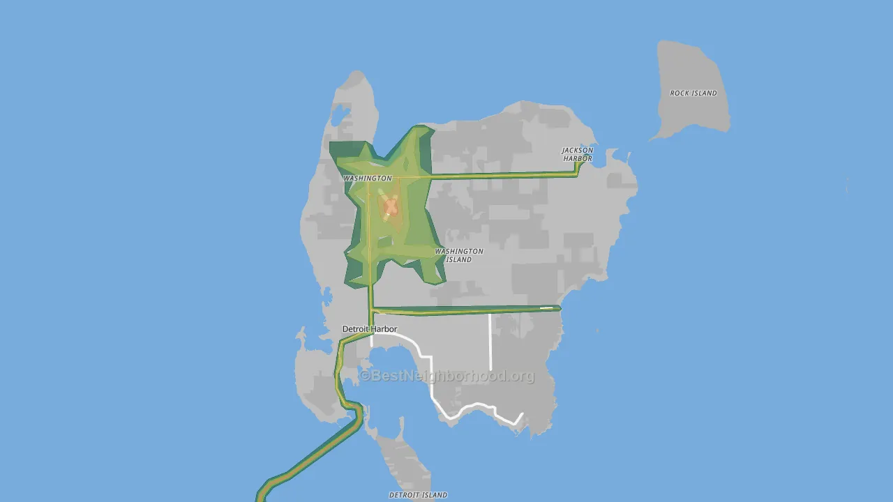 54246, WI Map of Noise Levels in 54246