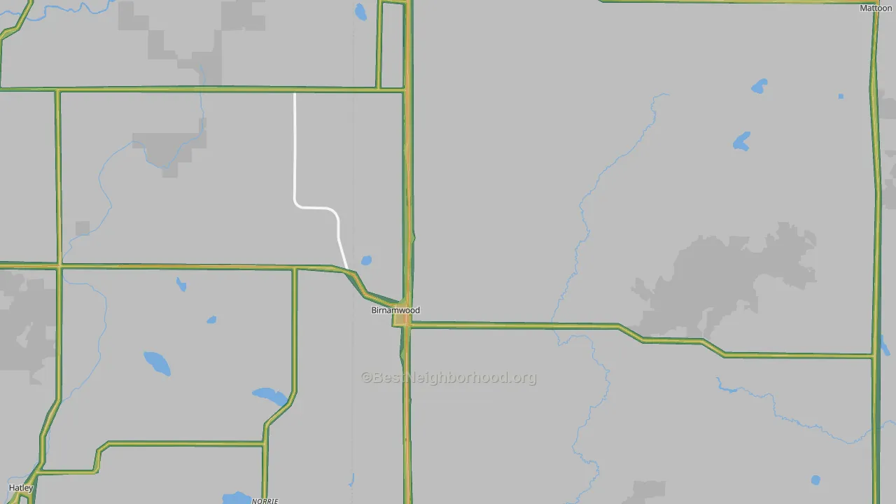 54414, WI Map of Noise Levels in 54414