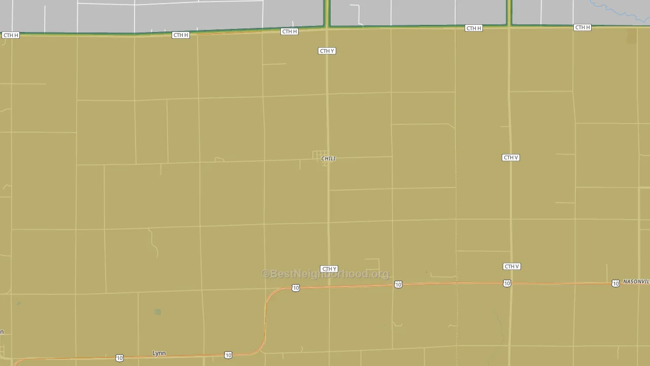 54420, WI Map of Noise Levels in 54420