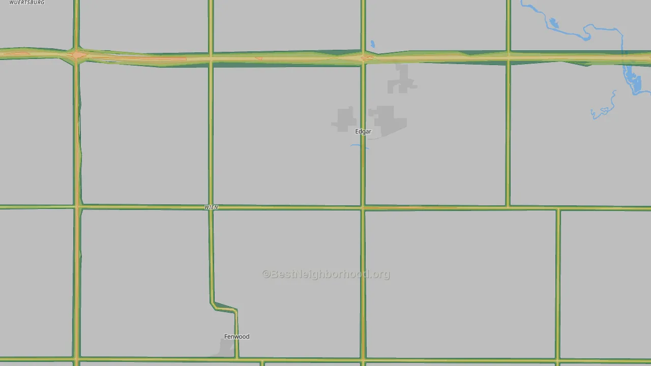 54426, WI Map of Noise Levels in 54426