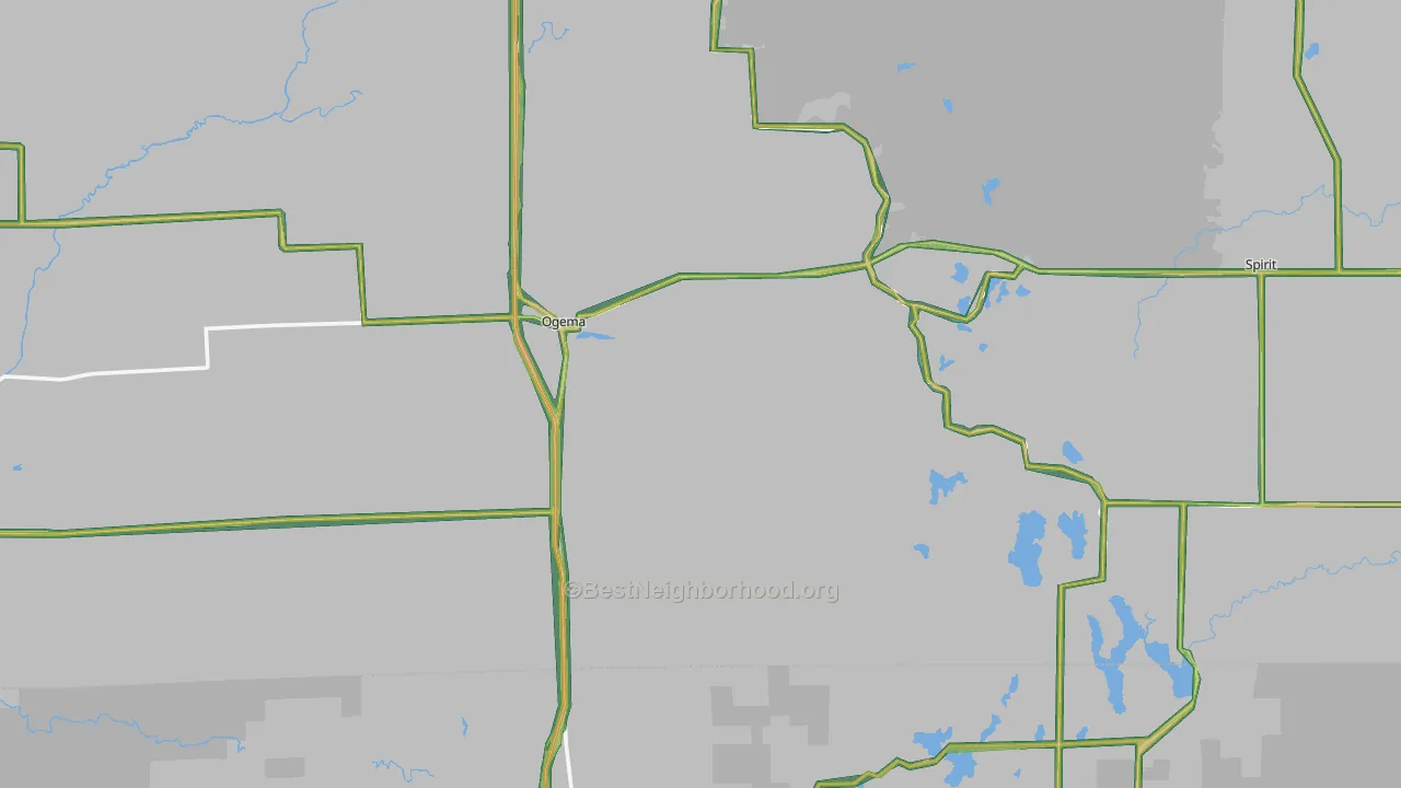 54459, WI Map of Noise Levels in 54459