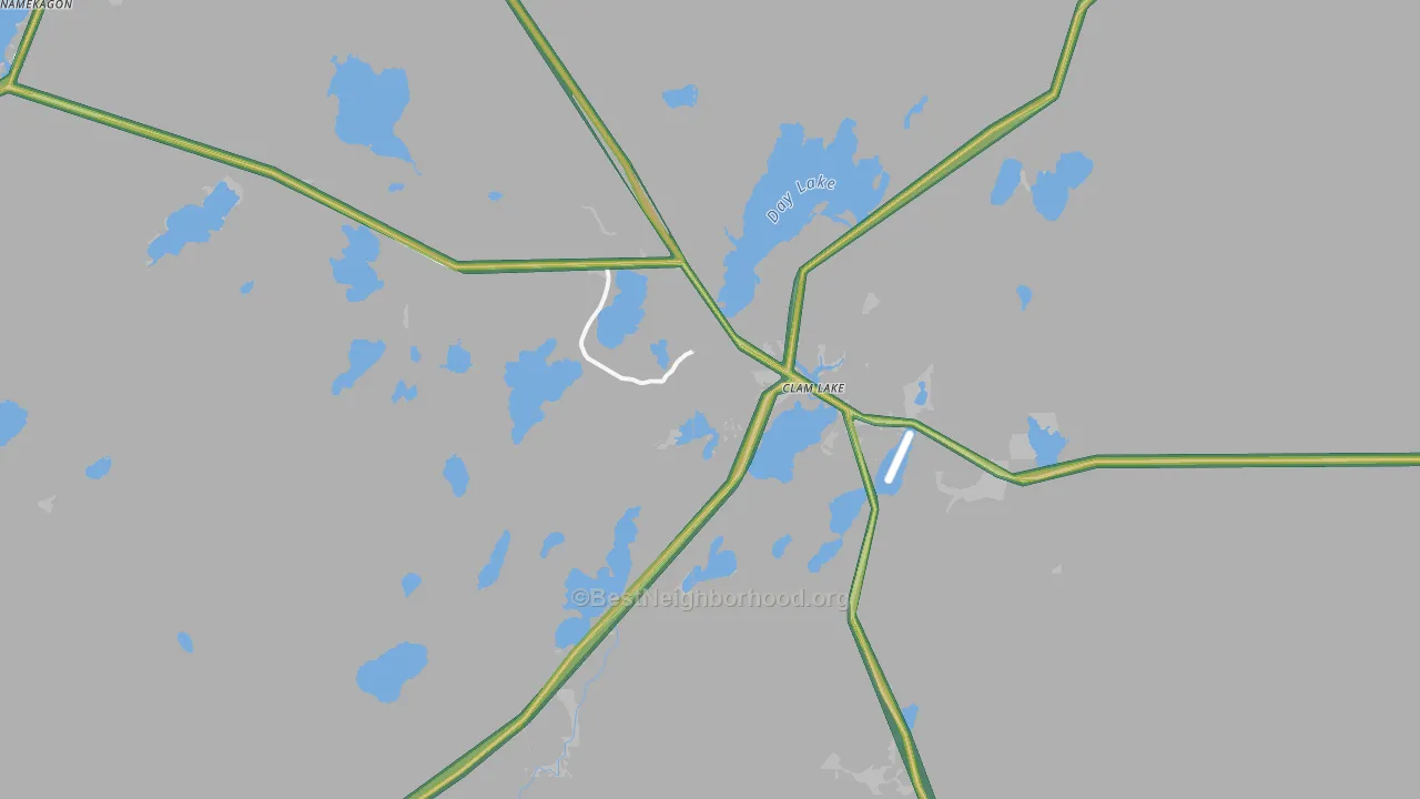 54517, WI Map of Noise Levels in 54517
