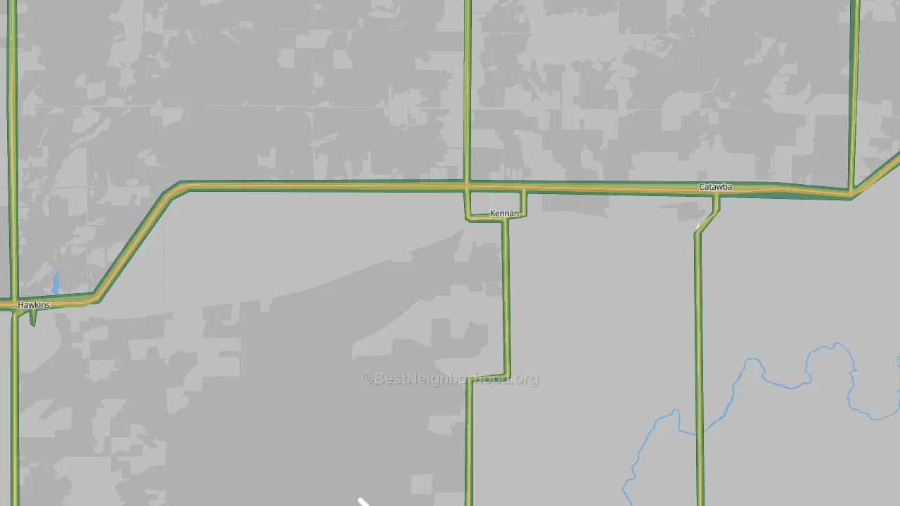 54537, WI Map of Noise Levels in 54537