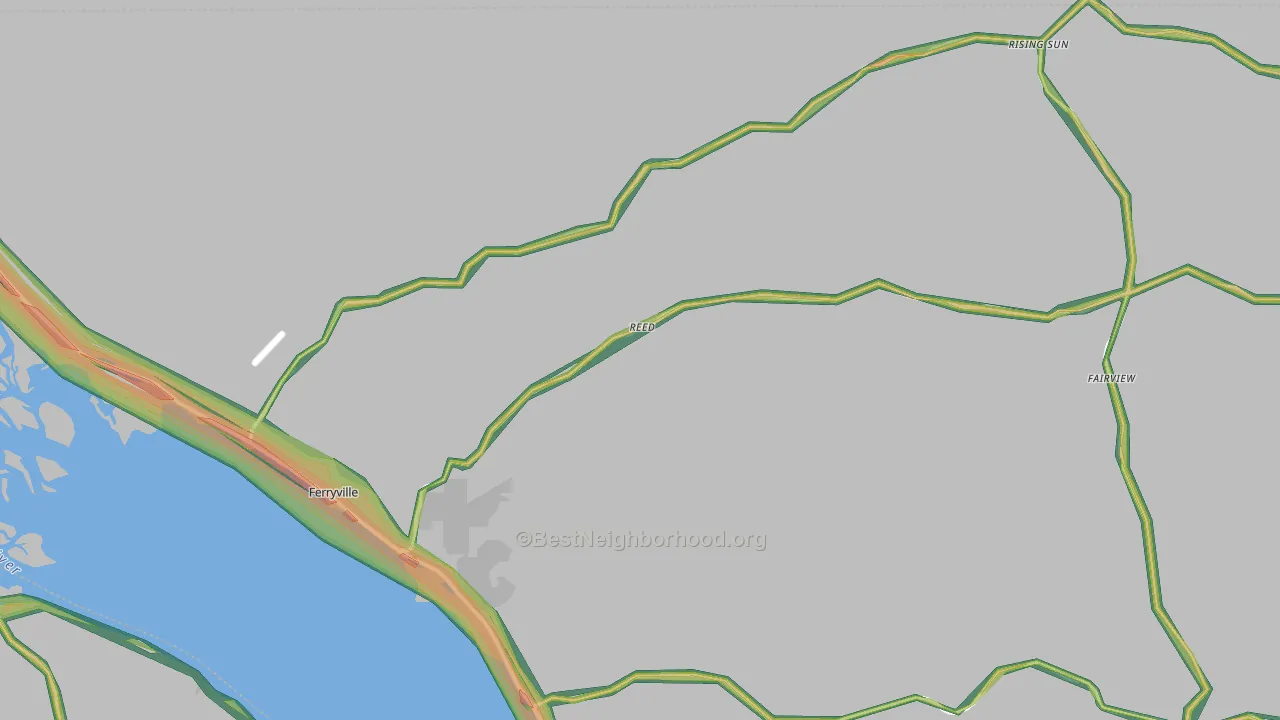 54628, WI Map of Noise Levels in 54628
