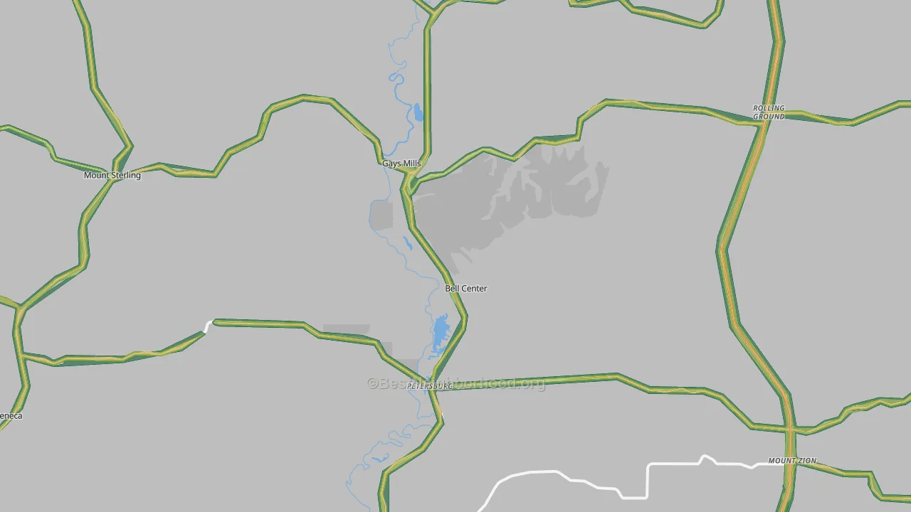 54631, WI Map of Noise Levels in 54631