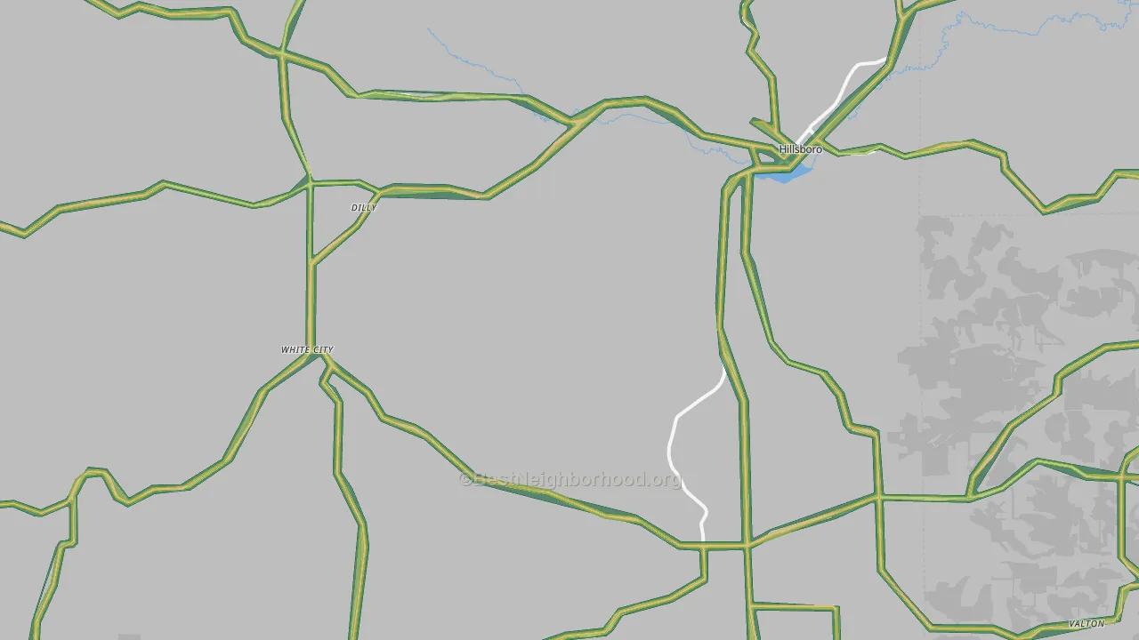 54634, WI Map of Noise Levels in 54634