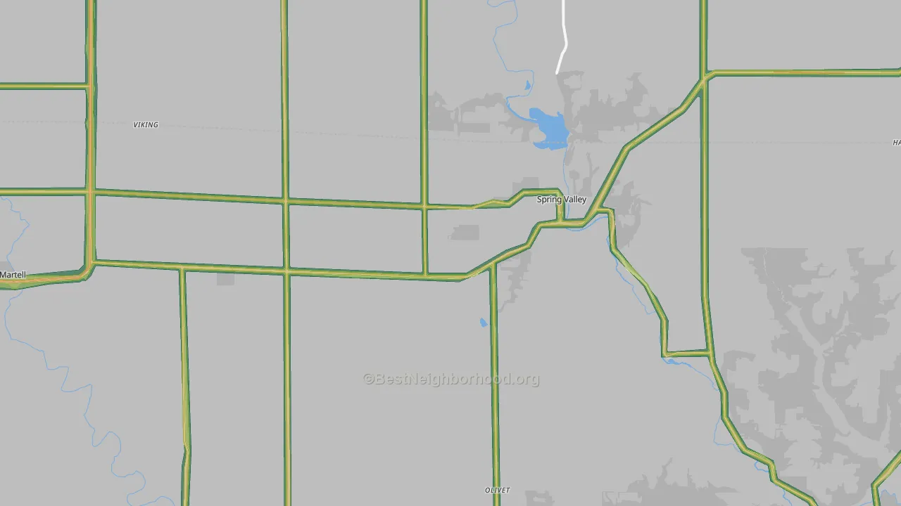 54767, WI Map of Noise Levels in 54767