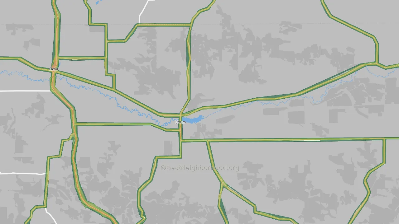 54770, WI Map of Noise Levels in 54770
