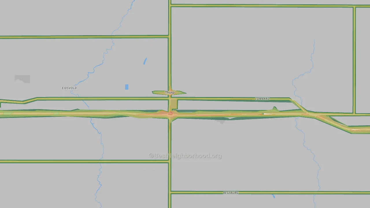 54771, WI Map of Noise Levels in 54771