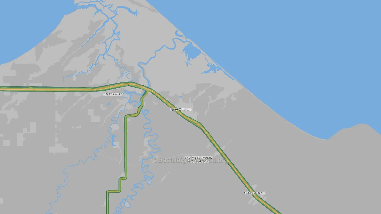 54861, WI Map of Noise Levels in 54861